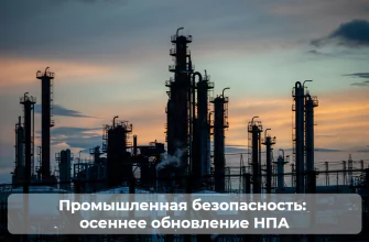 промышленная безопасность осеннее обновление НПА